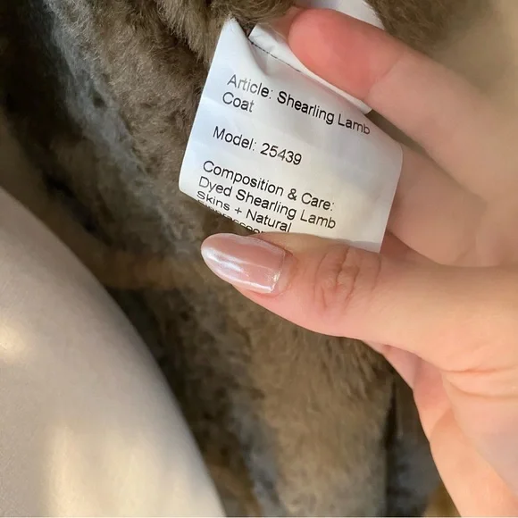 VTG Suede Penny Lane Finnraccoon & Shearling Lamb Fur Trench Coat - Picture 10 of 12